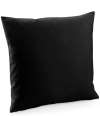 W350 Fairtrade Cotton Canvas Cushion Cover Black colour image